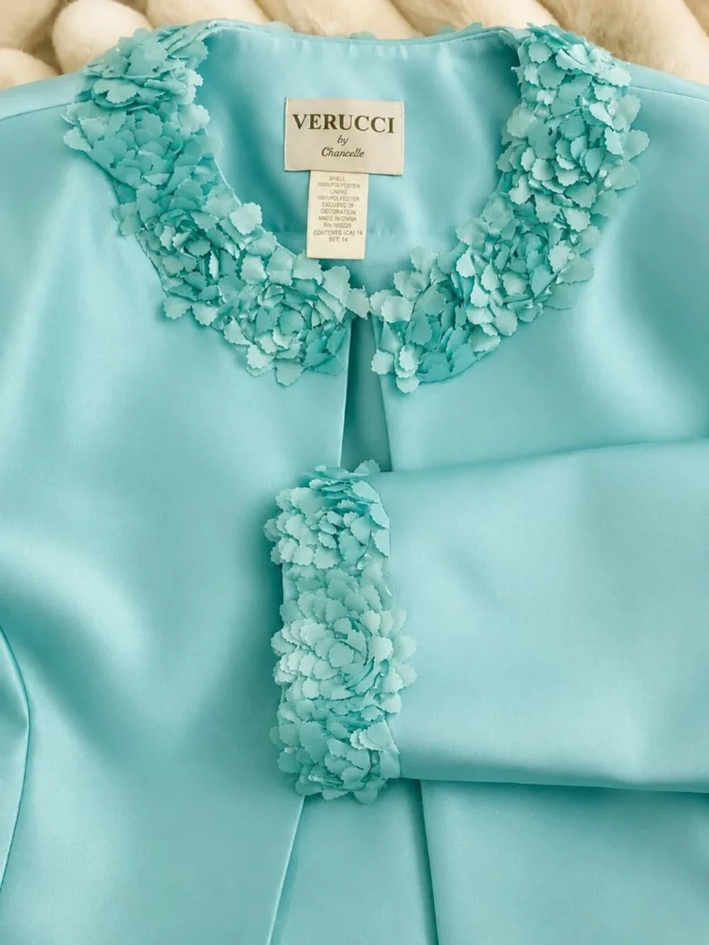 Verucci by Chancelle Three-Piece Aqua Skirt Set